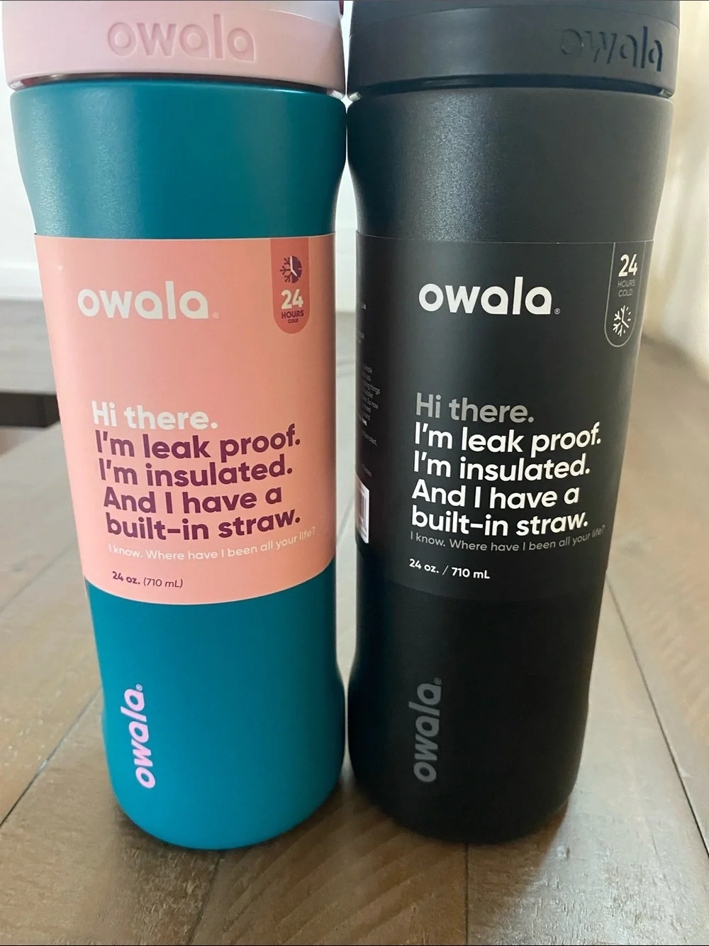 Owala Insulated Water Bottle “FREE SIP”with Built-In Straw 24 OZ.